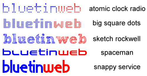 our font choices